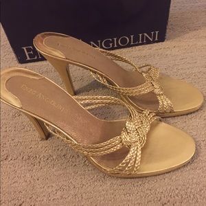Enzo Angiolini Gold Heels